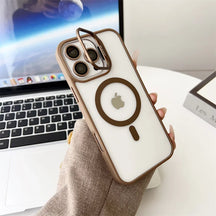 Case / Capinha Iphone Easy MagSafe  + Proteção Lentes (14 ao 16 Pro Max)