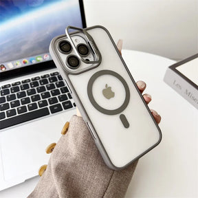 Case / Capinha Iphone Easy MagSafe  + Proteção Lentes (14 ao 16 Pro Max)