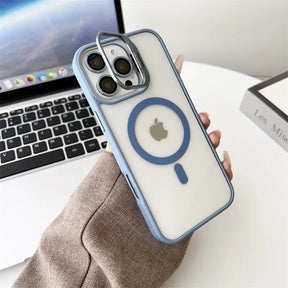 Case / Capinha Iphone Easy MagSafe  + Proteção Lentes (14 ao 16 Pro Max)