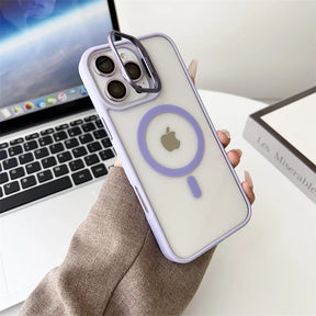 Case / Capinha Iphone Easy MagSafe  + Proteção Lentes (14 ao 16 Pro Max)