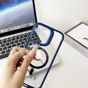 Case / Capinha Iphone Easy MagSafe  + Proteção Lentes (14 ao 16 Pro Max)