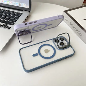 Case / Capinha Iphone Easy MagSafe  + Proteção Lentes (14 ao 16 Pro Max)