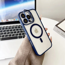 Case / Capinha Iphone Easy MagSafe  + Proteção Lentes (14 ao 16 Pro Max)