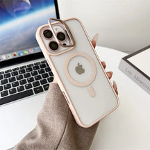 Case / Capinha Iphone Easy MagSafe  + Proteção Lentes (14 ao 16 Pro Max)