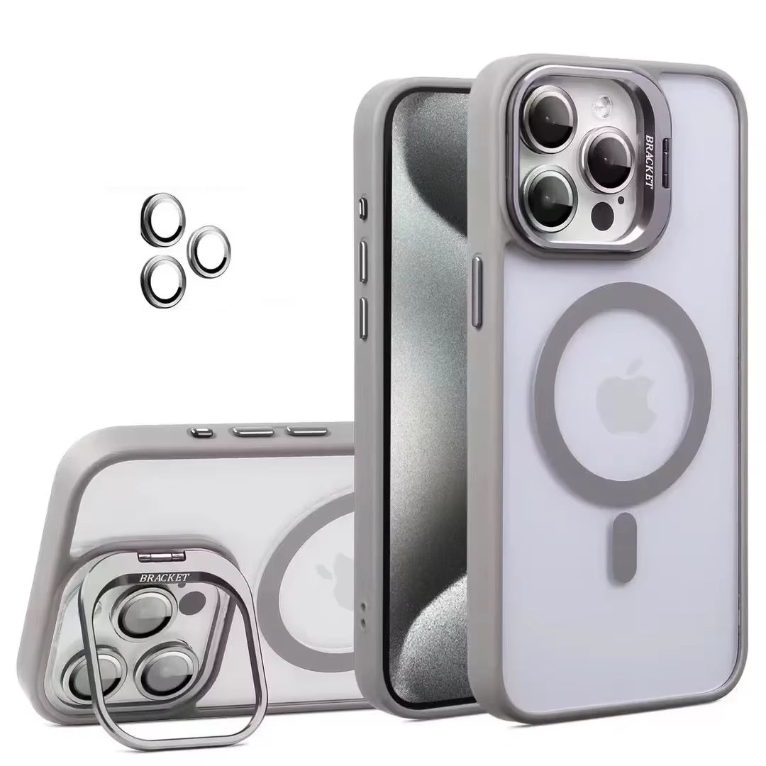 Case / Capinha Iphone Easy MagSafe  + Proteção Lentes (14 ao 16 Pro Max)